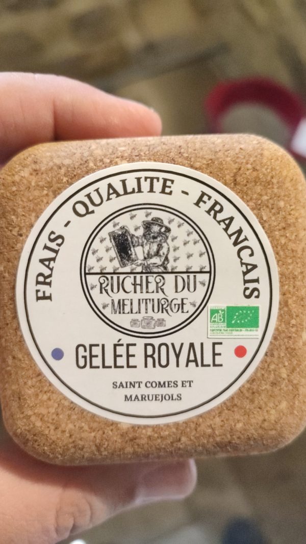 Gelée royale BIO pilulier 10g + boite liège consignée